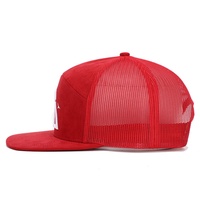 Vente en gros de chapeau en maille avec broderie de logo personnalisée pour sports de plein air casquette Gorras à bord plat en daim de haute qualité OEM classiques casquette Snapback à 7 panneaux