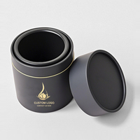 Envase de Cartón Biodegradable con Logotipo Personalizado, Etiqueta Privada, Difusor Cilíndrico Redondo de Lujo para Cosméticos, Tubo de Papel para Velas