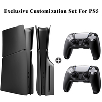 Ensemble de coques de protection Laudtec pour console et manette PS5, coque rigide fine et légère, antichoc, personnalisation exclusive Yxj17
