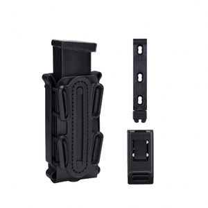 Portacargadores de 9 mm de Material Softshell, Ajustables y Universales, con Clips MOLLE, Color Negro - Product Image 1