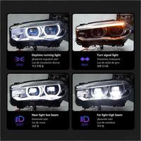 Pour BMW X5 F15 2014-2018, ensemble de lentilles laser de rétrofit de phares 12V 30W, feux de jour, clignotants