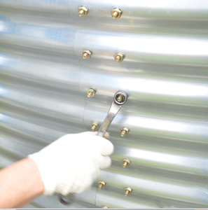 Réservoir d'eau ondulé en acier galvanisé de 5 m, 10 m, 15 m, 20 m de diamètre pour élevage de poissons - Product Image 4