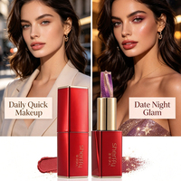Bâton de maquillage scintillant pour les lèvres Glow Star, végan, hydratant, longue tenue, non-transférable, 3,5 g, rose brunâtre ombré