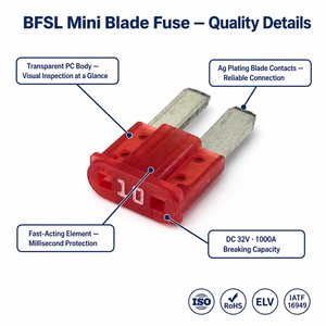 Mini Fusible Compacto <span class=keywords><strong>de</strong></span> Cuchilla DC32V 3A 4A 5A 10A 15A 20A 25A 30A Plateado ISO 8820 para Coche, Camión, SUV - Venta al por Mayor - Product Image 5