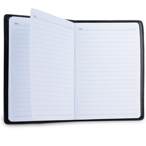 Deli 7902 Business Notebook 32K 80 Pages PU Leather Cover Thread Binding For Office Meeting Use - Product Image 3
