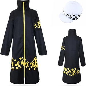 Disfraz de <span class=keywords><strong>Cosplay</strong></span> de Anime de Trafalgar D. Water <span class=keywords><strong>Law</strong></span>, Dos Años Después, Capa Negra de Poliéster para Hombres Adultos, Fiesta de Halloween - Product Image 3