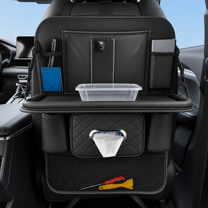 <span class=keywords><strong>Organisateur</strong></span> de rangement OEM pour dossier de siège de <span class=keywords><strong>voiture</strong></span> en cuir PVC <span class=keywords><strong>avec</strong></span> porte-gobelet et support <span class=keywords><strong>tablette</strong></span>, protège-dossier anti-coup de pied pour <span class=keywords><strong>voiture</strong></span>, rangement de bureau - Product Image 2