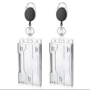 ห่วงคล้องบัตรเครดิตพลาสติกแบบพับเก็บได้คลิปหนีบป้ายแบบหนีบสำหรับงานหนัก - Product Image 4