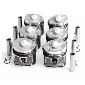 Linkteco ชุดลูกสูบเครื่องยนต์6X สำหรับปอร์เช่คาเยนน์ VW Passat CC Touareg Q7 Audi <span class=keywords><strong>VR6</strong></span> <span class=keywords><strong>3</strong></span>.6L FSI 2006-2018 03H107065C 03H107065F - Product Image 1