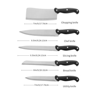 Ensemble de 25 couteaux de cuisine avec étui en cuir de crocodile, manche en acier inoxydable et PP, couteau de chef, couteau à steak, couteau utilitaire, bloc de rangement, coffret cadeau OEM