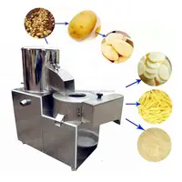 Industrial Sweet Potato Ginger Onion Chips Cleaning Peeling and Cutting Machine