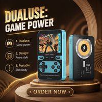 Console de jeu portable rétro 15W avec charge rapide magnétique sans fil PD, batterie externe haute capacité Type-C On-the-Go