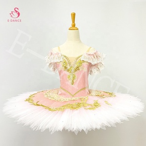 Tutú <span class=keywords><strong>de</strong></span> Ballet Rosa para Competición, Profesional, para Adultos, Estilo Pancake, Disfraz <span class=keywords><strong>de</strong></span> Danza, para Nutcracker o Muñeca <span class=keywords><strong>Hada</strong></span> - Product Image 1