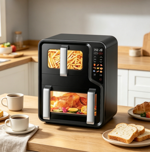 Friteuse à air double Anbolife 11,4 L (5,7 L + 5,7 L) 2800 W, panier amovible antiadhésif, facile à <span class=keywords><strong>nettoyer</strong></span>, non gras, avec fenêtre <span class=keywords><strong>de</strong></span> visualisation - Product Image 5