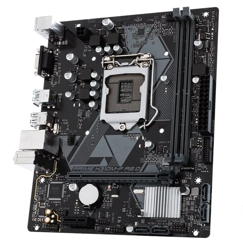 뜨거운 데스크탑 마더 보드 프라임 H310m-f R2.0 Lga 1151 Ddr4 32gb 2666mhz Sata 6gbps 및 Usb 3.1 Gen 지원