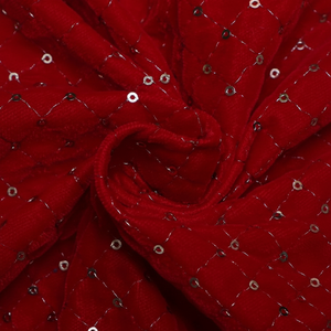 Tela de terciopelo con bordado de lentejuelas de primera calidad para vestidos personalizados, ropa de fiesta y lujosos proyectos de decoración del hogar adaptados a sus necesidades - Product Image 1