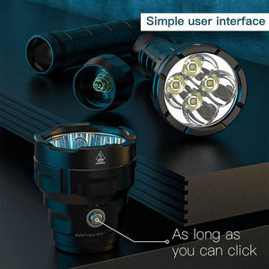 Linterna de Buceo de Alta Potencia al por Mayor, Lámpara de Metal Impermeable, 3*T6, Linterna LED Recargable - Product Image 4