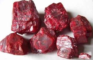 Cinnabar-Block rotes Cinnabar-Erz