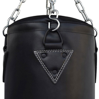 Sacs de frappe personnalisés pour l'entraînement de MMA et de boxe avec chaîne en fer, sacs de frappe en cuir souple résistants et personnalisables