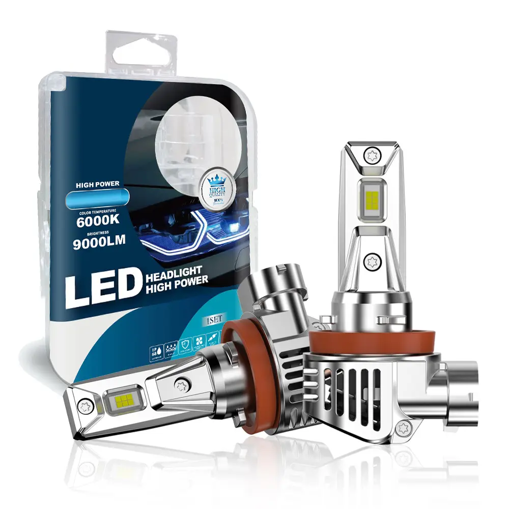 Großhandel K10 Scheinwerfer lüfterlos 12 V weißes Licht Auto Canbus LED-Glühre H1 H4 H7 9005 9006 Auto-Led-Scheinwerfer-Glühre