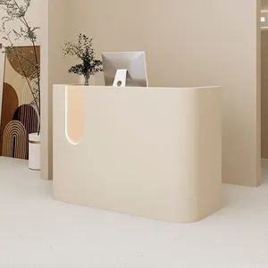 Servizio personalizzato con LOGO gratuito reception moderna reception scrivania bianca reception salone di bellezza reception