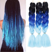 Cheveux à tresser synthétiques 24 pouces, résistants à la chaleur, 100g, pour tresses africaines style Dirty Braid et grandes queues de cheval colorées, application facile sans colle