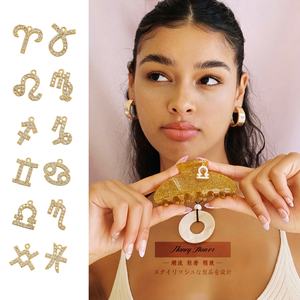 HONEY moda individualidad atmósfera accesorios para el cabello tendencia tiburón Clip nuevo doce constelaciones diamante colgante cierre Clip - Product Image 1