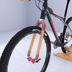 Fourche avant de vélo en bambou, tige de 28 mm, roue de 26 pouces, compatible avec les freins à disque, vélo de montagne en bois - Product Image 4