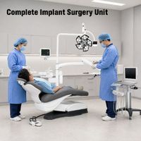 Fauteuil dentaire Sidebox Free Implant S2-IMPLANT ergonomique, électrique, réglable, à quatre poignées, gain de place pour clinique