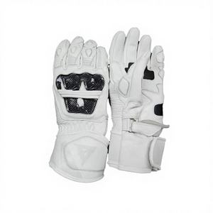 Guantes de invierno para hombre, blancos, de medio dedo, de cuero, cortavientos, de silicona, transpirables, impermeables, con pantalla táctil, para deportes de vela - Product Image 3