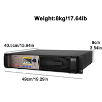 Amplificateurs numériques KA1000 à 2 canaux 1000W * Amplificateur de puissance professionnel à performance sonore à 2 étages