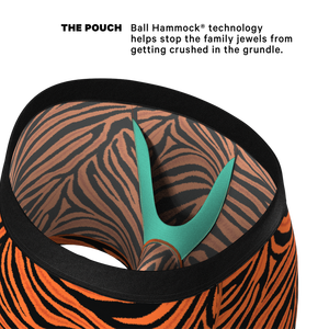 Calzoncillos y Bóxers de talla grande personalizados con estampado de rayas de tigre para hombre, ropa interior para hombre con bolsa de hamaca de bola - Product Image 3