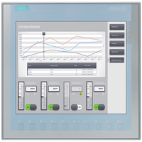 HYTECH SIEMENS Écran TFT 12 pouces KTP1200 SIMATIC HMI Panneaux de base à écran tactile/clavier 6AV2123-2MB03-0AX0