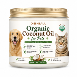 <span class=keywords><strong>Olio</strong></span> <span class=keywords><strong>di</strong></span> <span class=keywords><strong>Cocco</strong></span> Biologico per <span class=keywords><strong>Cani</strong></span> e Gatti, 100% Puro e <span class=keywords><strong>di</strong></span> Grado Alimentare - Product Image 1