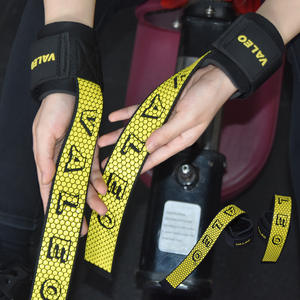 2024 baru silikon Premium anti-selip disesuaikan pergelangan tangan membungkus berat Gym angkat keselamatan kebugaran Band tahan air portabel - Product Image 2