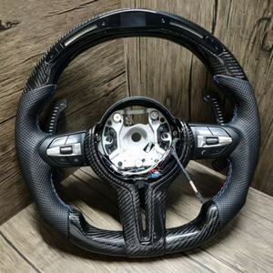 Volant sport LED personnalisé en cuir et fibre <span class=keywords><strong>de</strong></span> carbone pour F20/F30/F10/F15/F06/F12/F90 M3/M5 E92/E70/E90/E91 - Accessoires - Product Image 1