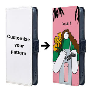 Commercio all'ingrosso stampa a sublimazione Flip Cover fibbia in pelle per il caso di iPhone 11 Pro per Max 12 Mini 13 Pro-portafoglio carta <span class=keywords><strong>Hol</strong></span> - Product Image 1