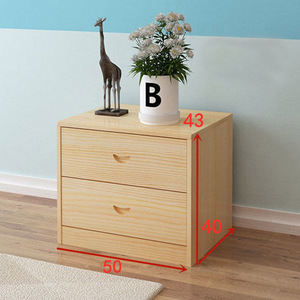 Commode nordique à tiroirs multiples bon marché directe d'usine Table <span class=keywords><strong>de</strong></span> chevet à 2 tiroirs - Product Image 6