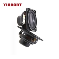 Haut-parleur large bande Yinbart 2 pouces 50 mm 4/8 ohms 5W avec bord en caoutchouc, mini-unité de haut-parleur pour enceinte Bluetooth, audio OEM