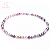 Collier Edison Baroque en perles d'eau douce, couleur arc-en-ciel, 11 — 14mm, nouvelle collection, vente en gros, offre spéciale