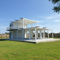 Structure en acier Toppre préfabriquée, conteneur pliable de 40 pieds et 20 pieds, conception de maison de bureau, maison portable, cadre de conteneur détachable