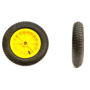 عجلة صفراء & عربة يدوية مع أنبوب داخلي, عجلة صفراء & 14 بوصة 3.50-8 إطار هوائي & عربة بأنبوب داخلي - Product Image 6