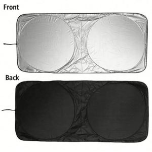 Custom Logo Foldable Car Windshield Sun <b>Shade</b> Front <b>Window</b> Visor Cover for Auto Dealership Giveaways - Product Image 2