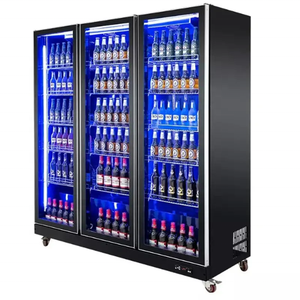 Réfrigérateur à boissons écologique en acier inoxydable à 4 portes grande capacité pour supermarchés et hôtels VNT- - Product Image 4