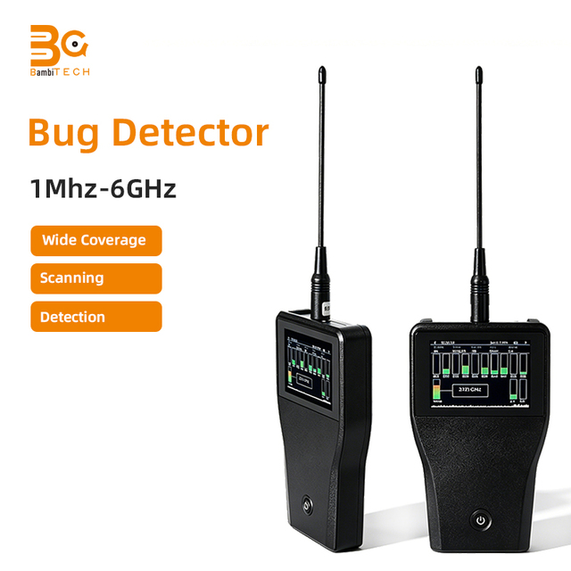 GSM, WIFI,2G,3G,4G,5G, Signals Detection Bluetooth, Mobile Phone Handheld Professional Bug Detector Signal Sweeper