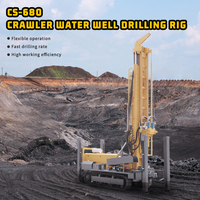 Foreuse de puits d'eau rotative 600m avec pompe, alimentation diesel, écologique, profondeur max. 800m