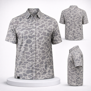 Chemises de randonnée et de chasse pour hommes, design personnalisé, UPF 50+, respirantes, séchage rapide, protection solaire, performance, boutonnées - Product Image 3