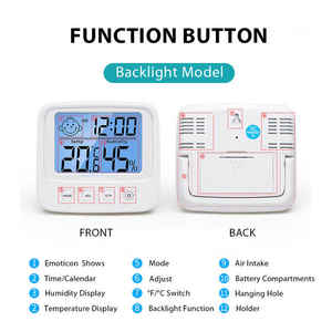 Многофункциональный цифровой дисплей мини-комнатный термометр и гигрометр бытовые температурные приборы - Product Image 3