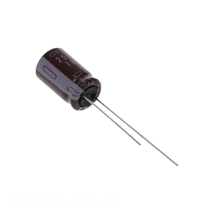 Condensador de Canal de Fabricante, Tipo Through Hole, 18 uF, Aluminio, 18UF, 20%, 250V, Radial TH, EKXF251ELL180MJ16S - Product Image 1