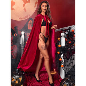 Costumes d'<span class=keywords><strong>halloween</strong></span> bon marché <span class=keywords><strong>Cape</strong></span> noire rouge <span class=keywords><strong>Cape</strong></span> d'<span class=keywords><strong>halloween</strong></span> Double face pour adulte - Product Image 5
